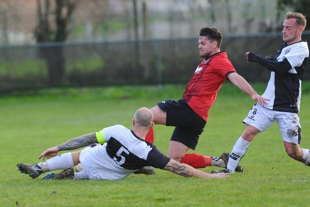 Action from Wick's victory over East Preston in division one of the Southern Combination League