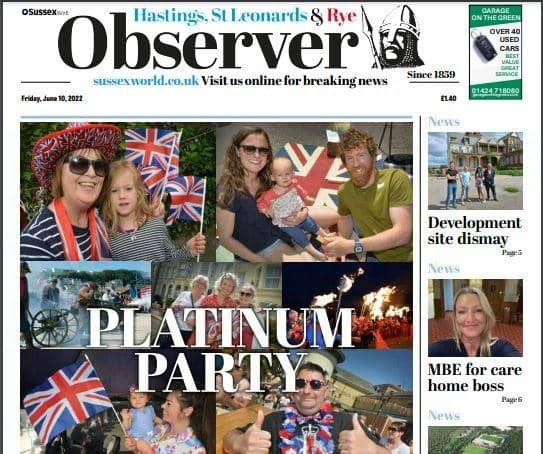 Don’t forget to pick up your Hastings and Rye Observer every Friday for all your local news and opinion plus eight pages of puzzles and sport.