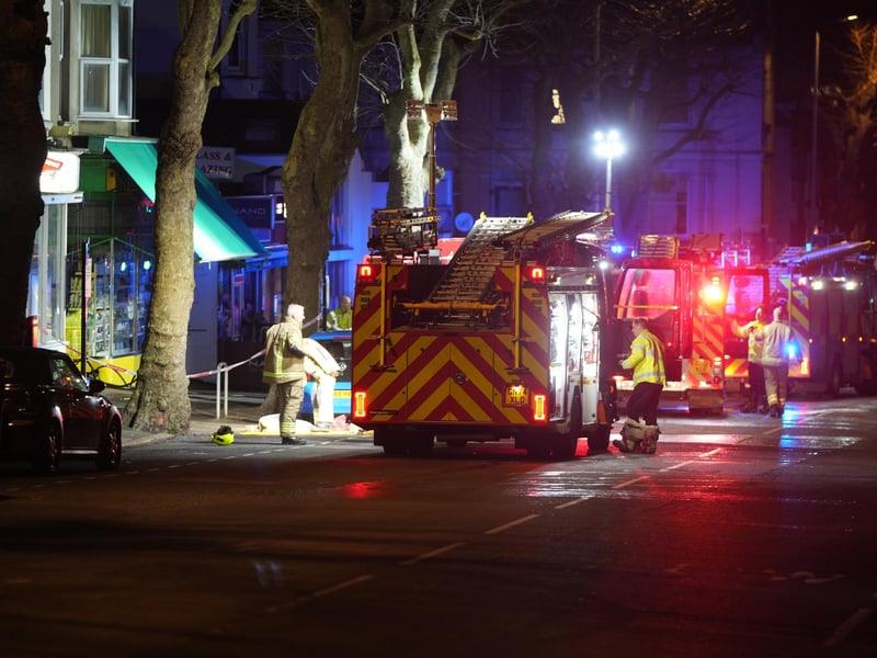 A23 in Brighton closed as police and fire brigade deal with house fire