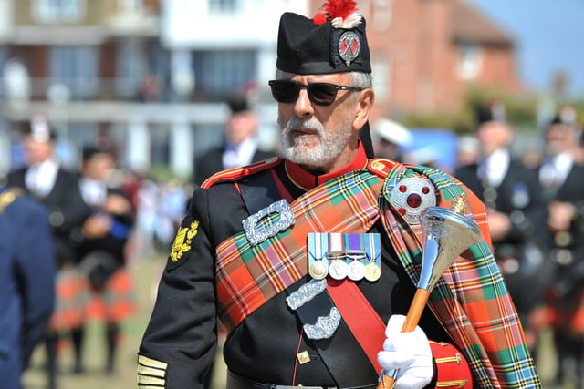The Littlehampton Armed Forces Day parade on June 24, 2023, with veterans and uniformed groups