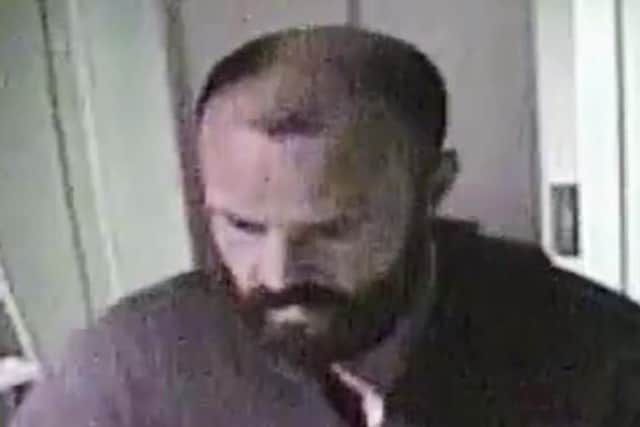 Police have released this image of a man they would like to speak to. Picture from Sussex Police