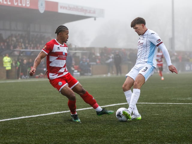 Eastbourne Borough take on Taunton Town in the fog - before the match was abandoned