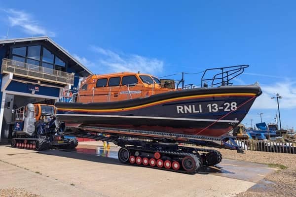 Hastings all weather lifeboat, Pic Kevin Boorman