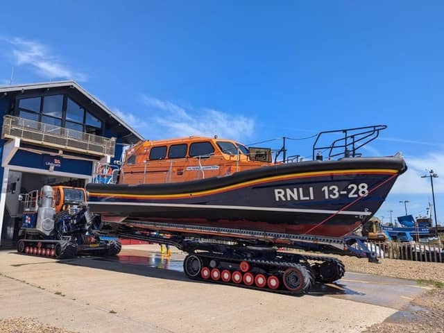 Hastings all weather lifeboat, Pic Kevin Boorman