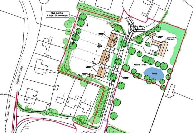 Plans for 6 Homes in Little Meadow, Yapton (Image: Arun planning portal)