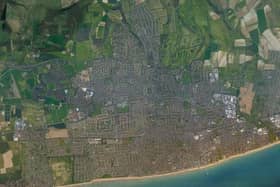 Aerial view of Worthing borough