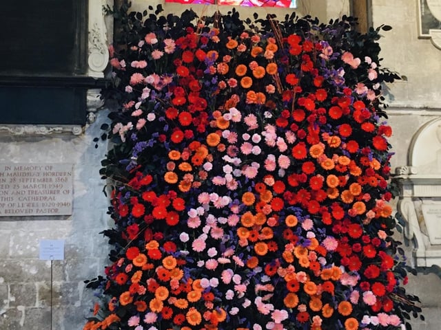 Chichester Cathedral has been filled with wonderful floral displays for the past few days / Picture: Steve Bone