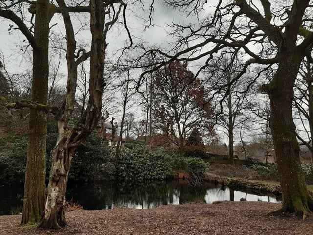 You will come out at a lovely lake. Here is another exit from the park but again, we will carry on round.