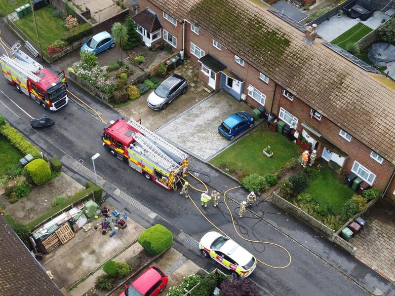 Four fire engines from East Sussex called to fire caused by vape at property in Eastbourne