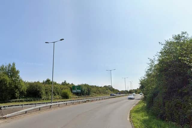 Police said a collision involving two vehicles happened between the Pevensey roundabout and the roundabout at Golden Jubilee Way in Eastbourne. Photo: Google Street View