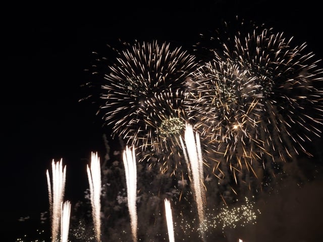 Fireworks at Goodwood Racecourse, August 2025