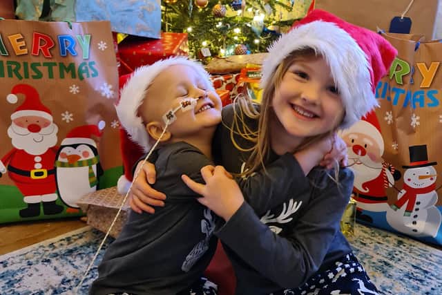 Louis Knight spent six months in hospital and sister Isabelle was able to see him for only three days during that time, when he was allowed home for Christmas in December 2020
