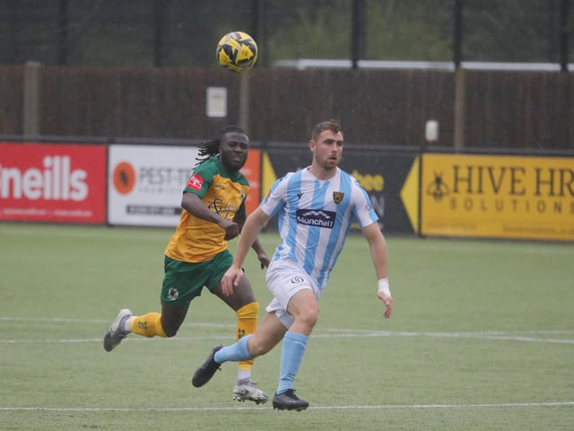 Action from Horsham's pre-season victory over National League South outfit Maidstone United