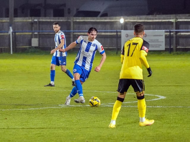 Match action from Saturday's drawn West Sussex derby between Haywards Heath Town and Chichester City in the Isthmian South East