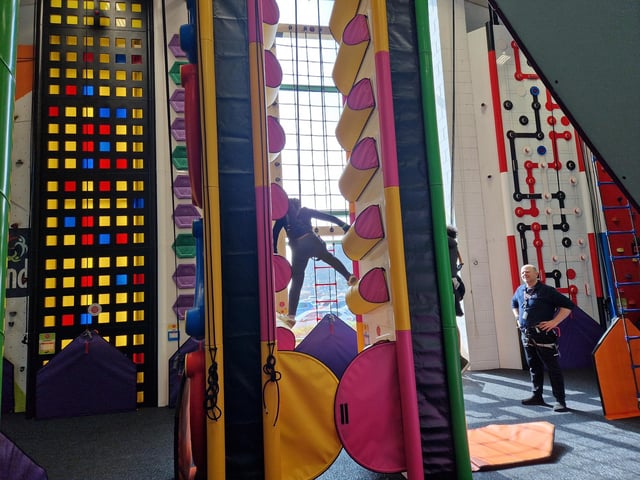 Brand new Clip ‘n Climb walls at Rustington’s popular Out of Bounds activity centre have been officially opened