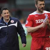Dean Saunders (centre) has revealed Crawley Town gave him a managerial moment he’ll never forget. Picture by Joe and James Rigby