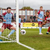 Action from Eastbourne Borough's National League South clash at Weymouth