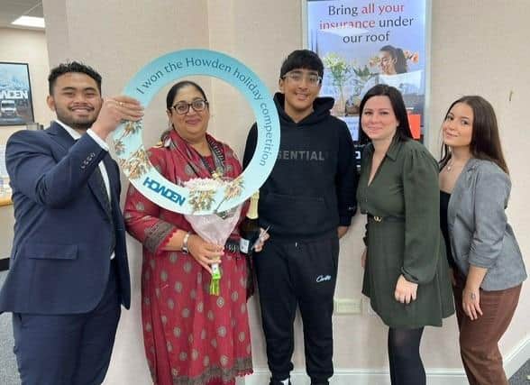Sophie Khan and her family, from Horsham, have won a £4,000 holiday prize after taking part in a competition organised by insurance firm Howden