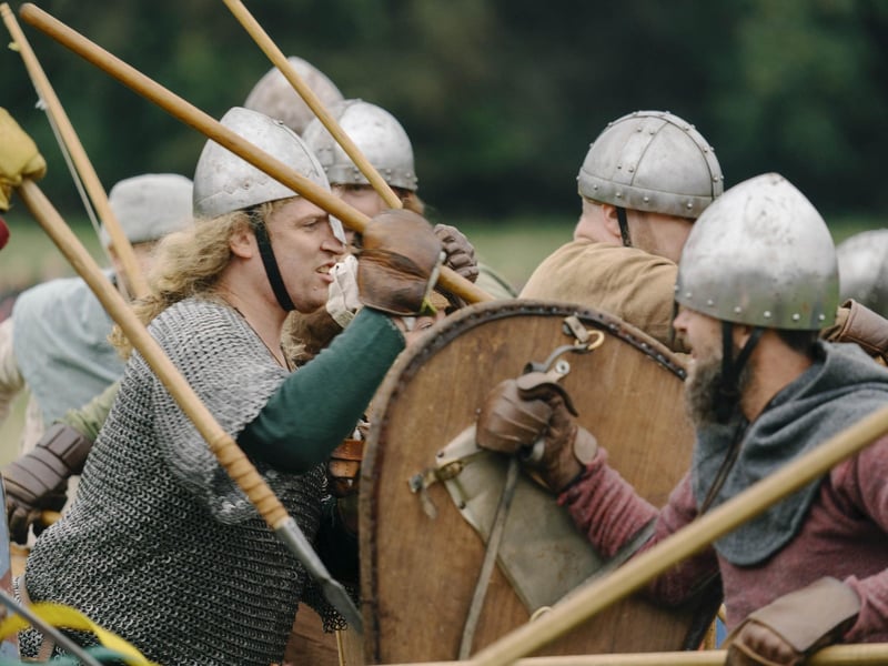 Battle of Hastings reenactment at Battle Abbey 2025. Pic supplied by Tom Arber/English Heritage.