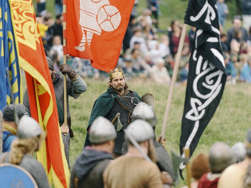 Battle of Hastings reenactment at Battle Abbey 2025. Pic supplied by Tom Arber/English Heritage.