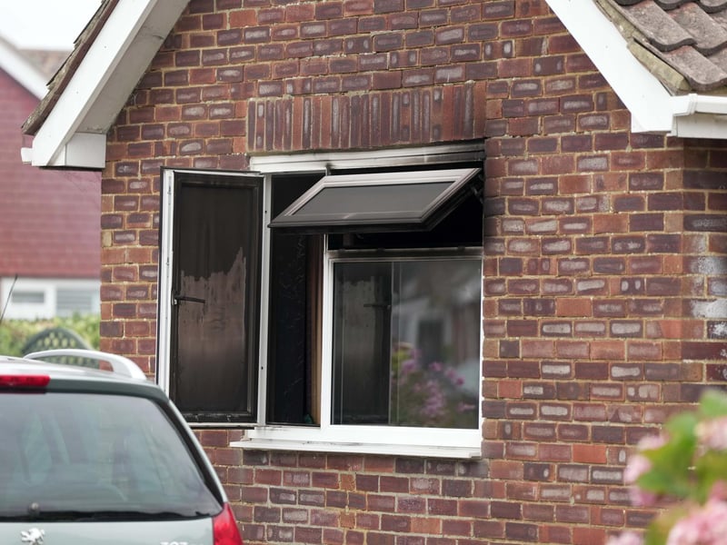 The scene of the fire. Picture: Sussex News and Pictures