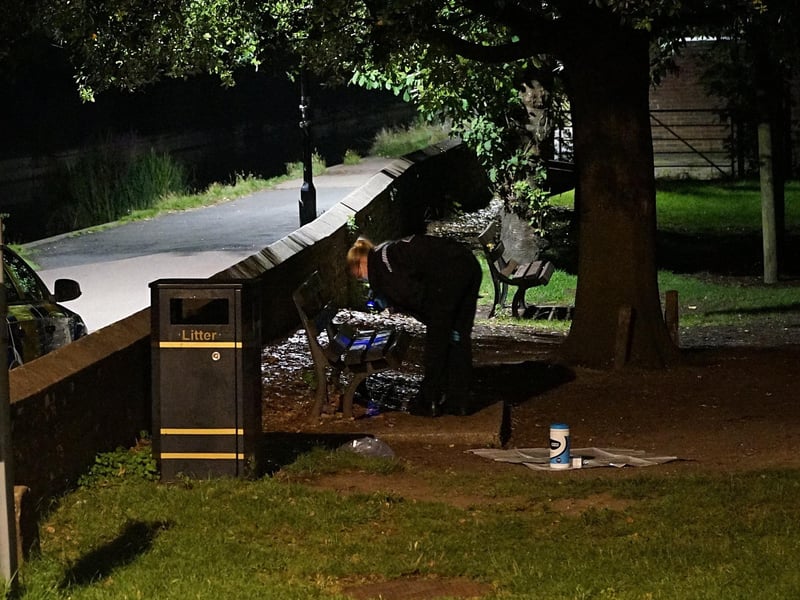 Pells Recreation Ground in Lewes has been taped off following a police incident on Saturday night (August 19).