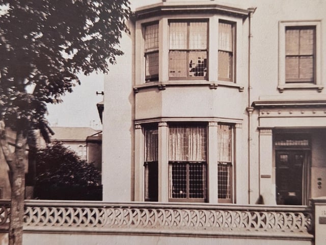 The Medina Villas house from the road in May 1927