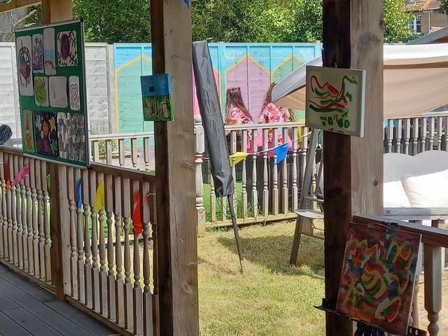 The power of art therapy was demonstrated at St Winefrides Residential Home in Littlehampton, as the community was invited in for the annual exhibition