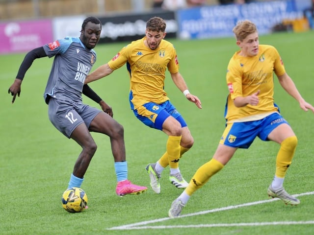 Action and goal celebration's from Lancing's win over Three Bridges