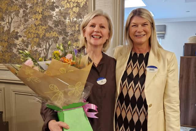 Home admissions advisor Jan Marples, the first member of staff, left, with Natalie Birch, general manager