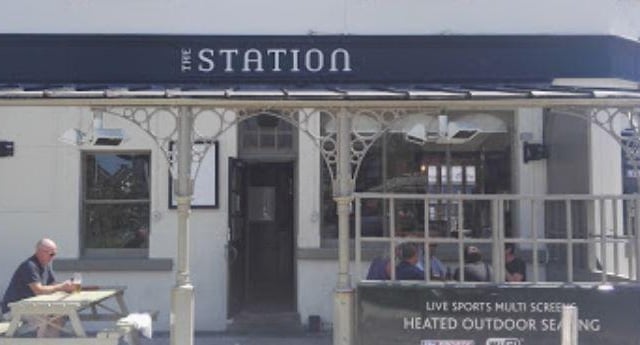 This historic pub is situated in a beautiful old railway station building and serves a range of drinks and traditional pub food