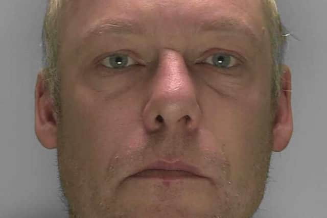 Craig Baker, who was 'in possession of a 10-inch kitchen knife', has been jailed following a robbery at a Co-op in West Sussex, Sussex Police has reported. Picture courtesy of Sussex Police