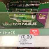 Fruit Pastilles being priced at £70 in Chichester Boots