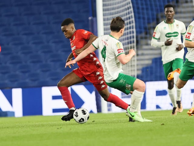 Action and celebrations as Worthing take on Bognor Regis Town in the Sussex Senior Cup final at the Amex Stadium - and win 8-7 on penalties