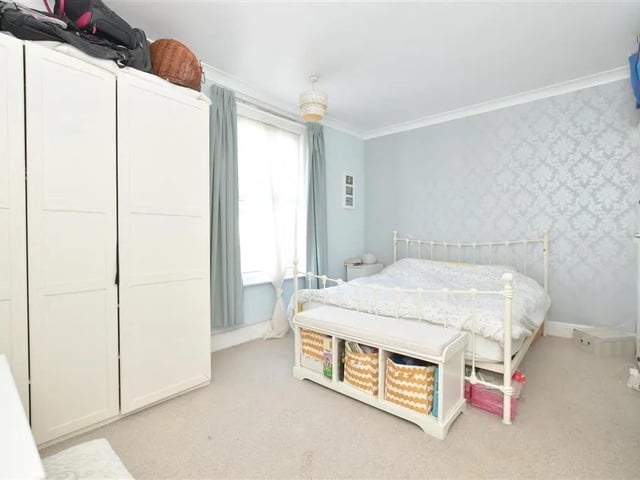 This three bed terrace house in Langford Road, Copnor, is available from £178,500 - but only if you are over 60. It is listed on Zoopla by Homewise Ltd.