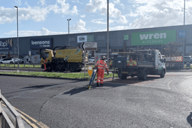 Lottbridge Drove 'chaos' was reported on Saturday, due to a fuel spillage and the road being closed for a clean-up operation
