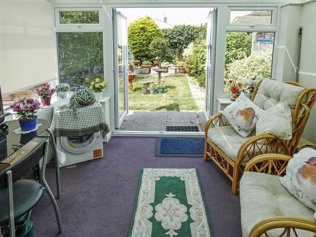 This two-bedroom bungalow in Beaumont Park sits perfectly between Littlehampton and Rustington in a quiet, off-road position. It is on the market with Glyn Jones at £375,000.