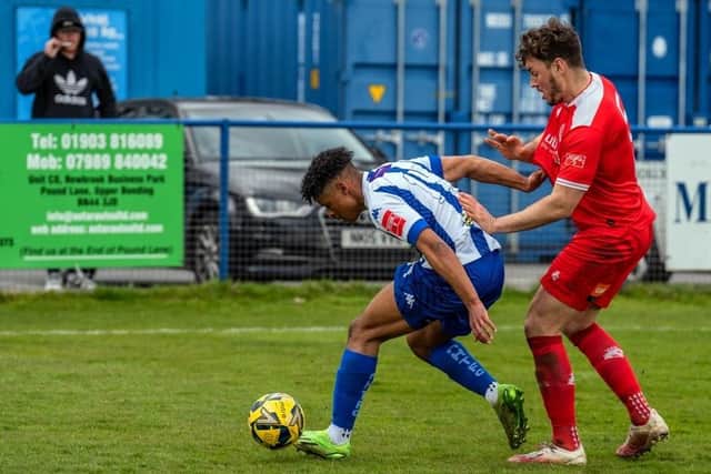 Haywards Heath Town take on Whitehawk, but slipped to a 2-1 defeat | Picture: Ray Turner - see more Heath photos in the slideshow above