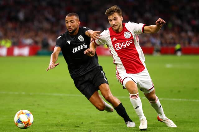 Joel Veltman in action for Ajax