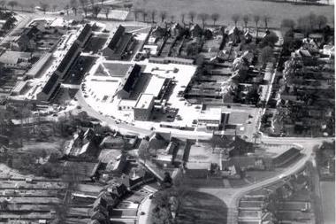 Aerial view of Manor Cottage and Southwick Street, Southwick, circa 1965