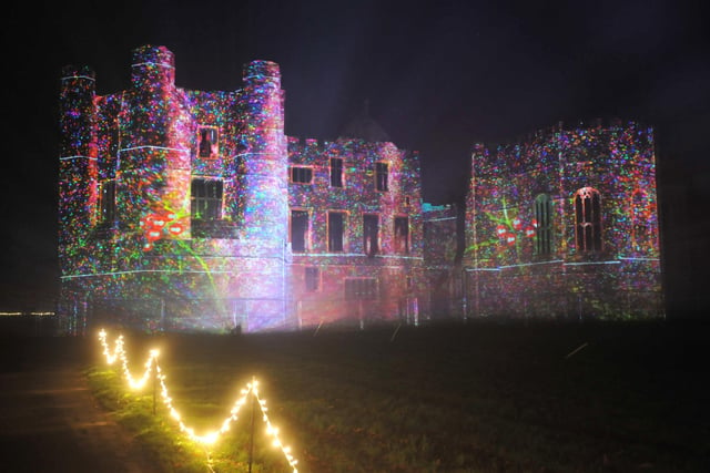 There are projections on the Cowdray ruins.