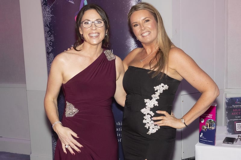 Julie Billings and Mandi Stanley from Focus Foundation at its second Winter Ball