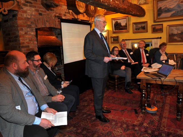 Judges at the awards evening at The World's End in Patching on Friday, January 12