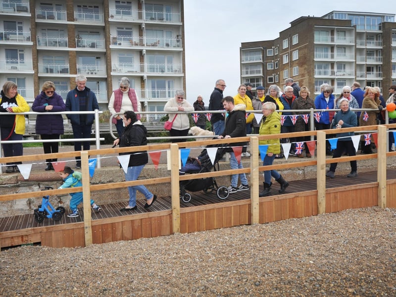 The soft opening of Bexhill Beach Garden on November 9 2024.