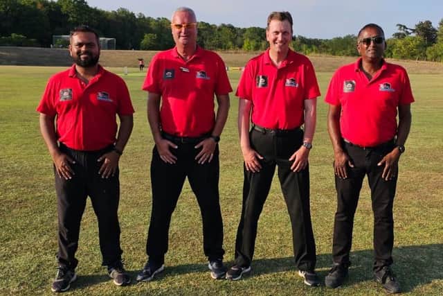 The officiating team for the Continental Cup | Picture courtesy of Matt French