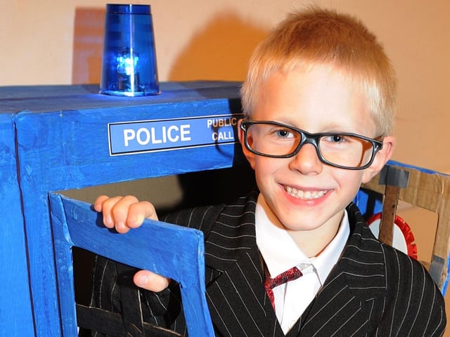 Lindfield Bonfire Night 2008. William Tampion-Lacey as Dr Who.