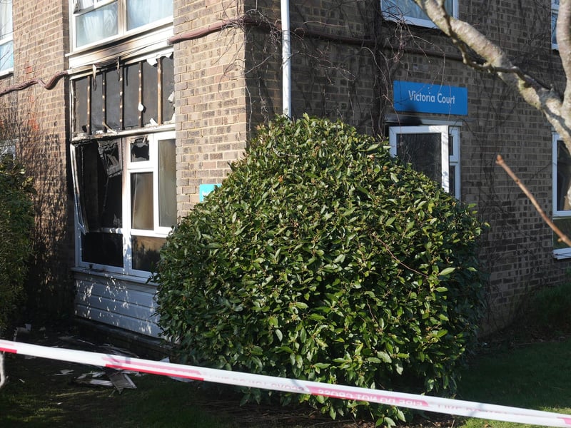 Police officers have been carrying out investigations on Thursday (February 6) after a fire was reported overnight at Victoria Court in Clifton Road.