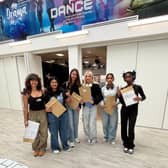 Students collecting their GCSE results at The Gatwick School