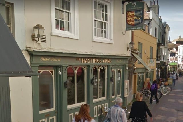 Hastings Arms - 2 George St, Hastings - 4.5/5 - 302 reviews. Picture from Google.