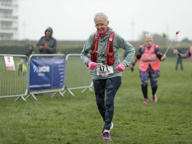 Medals, top 3s, sponsors and a variety from the course of this year's Eastbourne Half Marathon